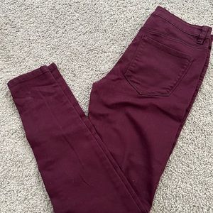 Purple jeans